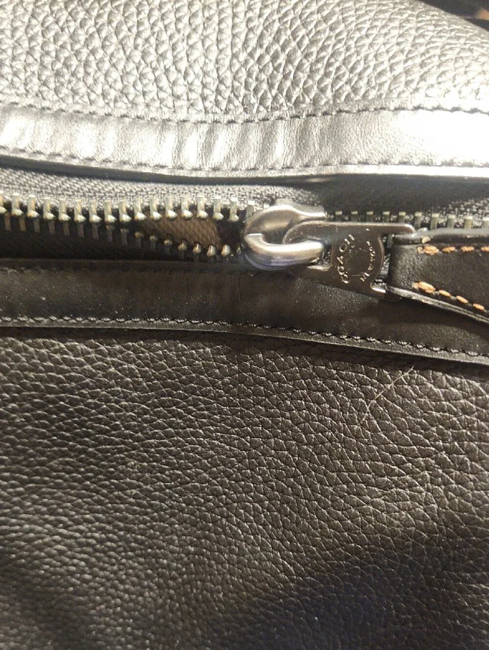 Coach Gotham Black Leather  Duffle Bag